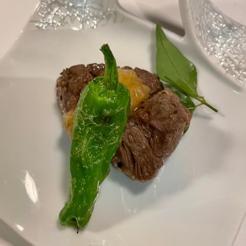 お昼の肉割烹プラン(黒毛和牛サイコロステーキ)(栞庵　やましろ)