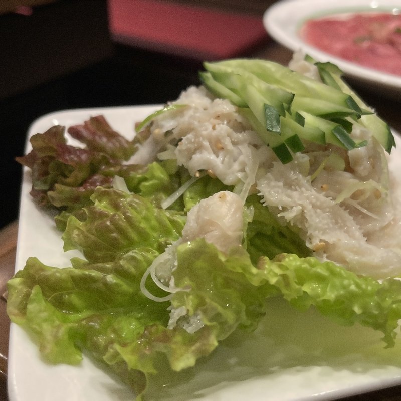 白センマイ刺し(鶯谷園 （ウグイスダニエン）)