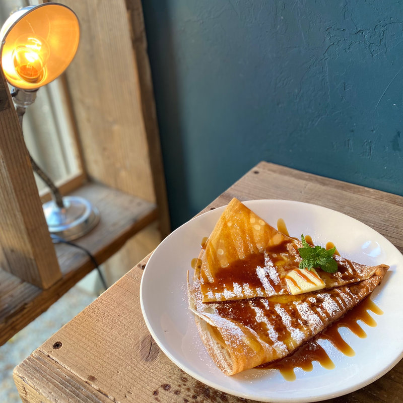 自家製塩バターキャラメル クレープ(cafe星星峡)