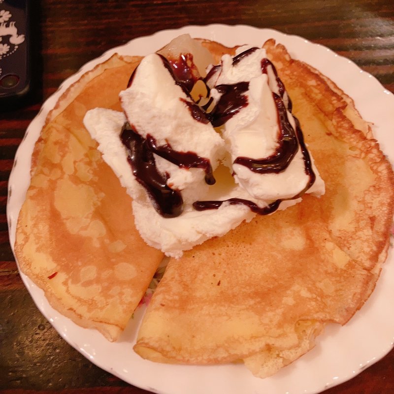 チョコアイスクレープ(カフェ・ド・ルトン)
