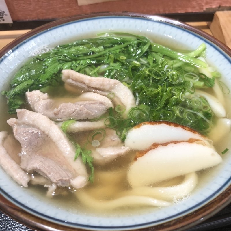 鴨菊菜うどん(手打ちうどん　まる泉)