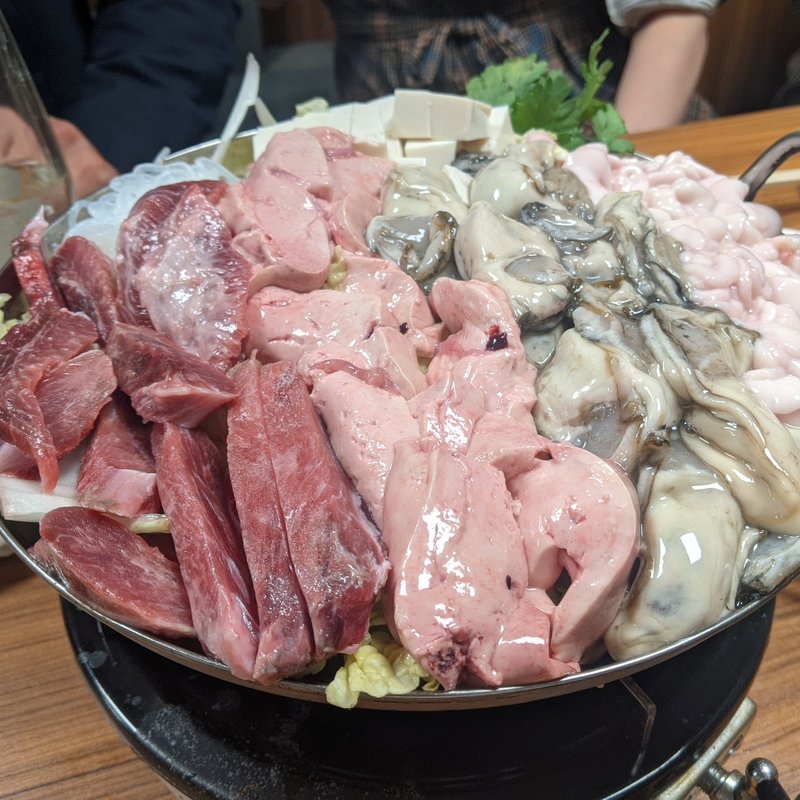 白子・牡蠣・ねぎま・あん肝鍋(豊田屋 )