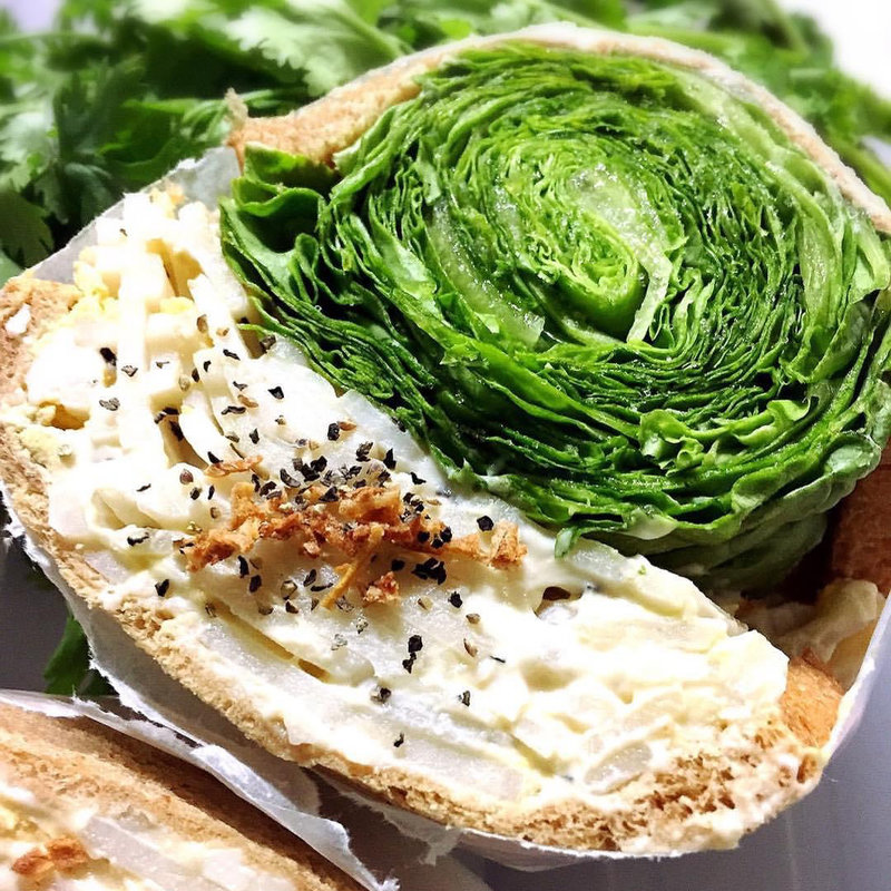 卵と蓮根のホワイトソースサラダサンドイッチ(POTASTA 代々木上原本店)