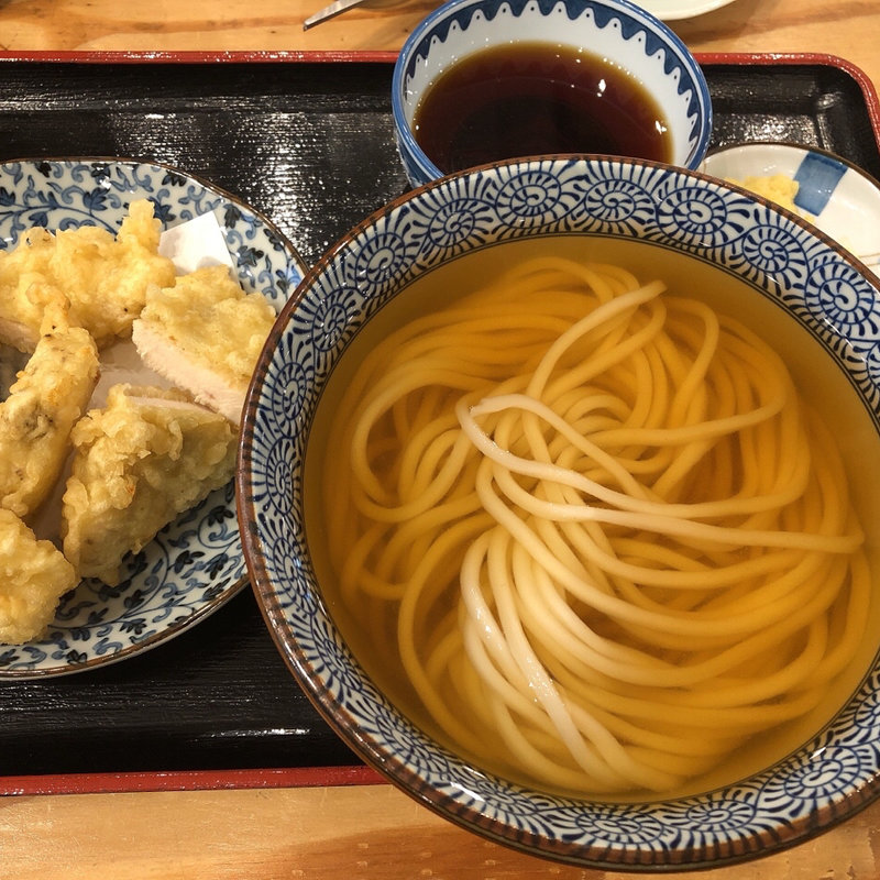 大阪つけ麺　ちくわ天セット(き田たけうどん)