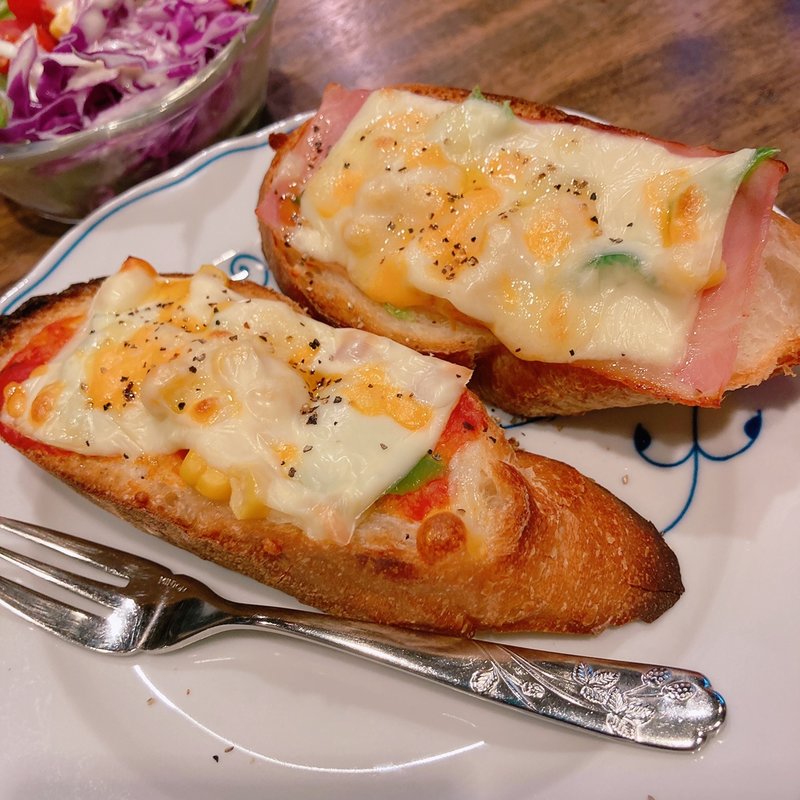 ピザオープンサンド(壹眞珈琲店 晴海通り店)