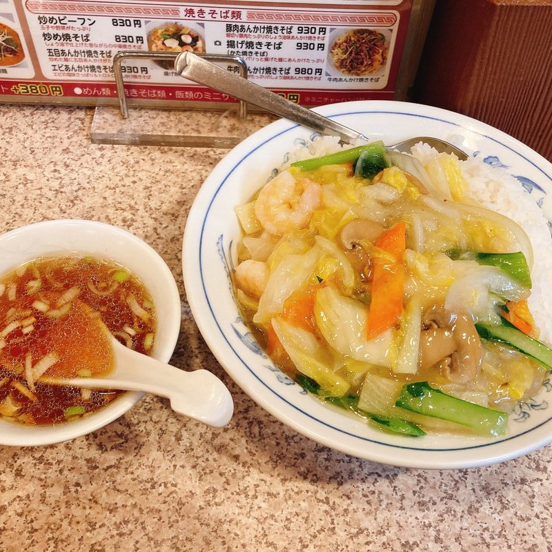 エビ中華丼(香来)