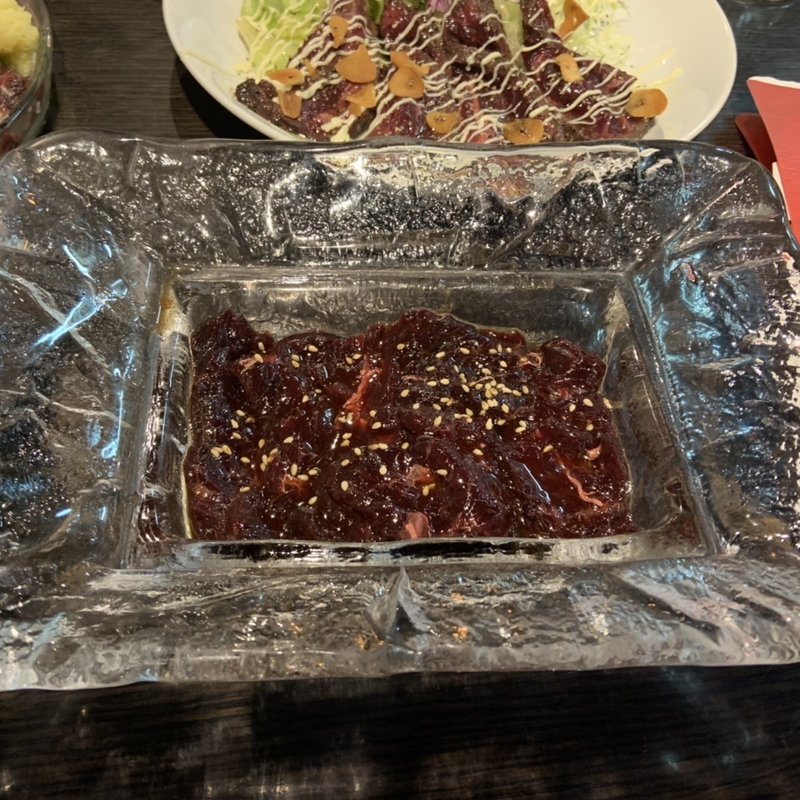 鯨のユッケ(くじらのお宿 一乃谷 )