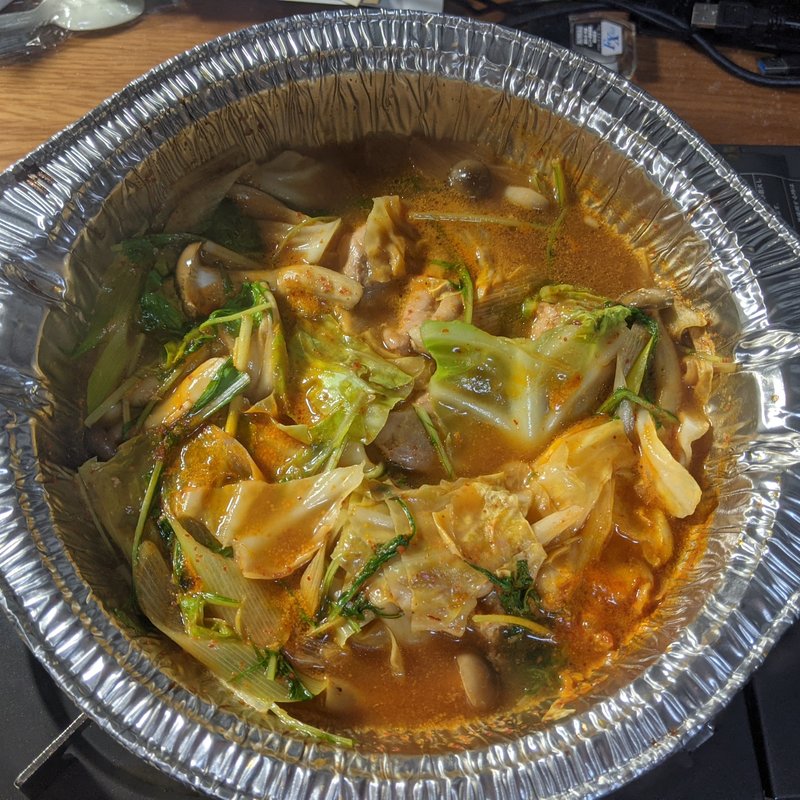 名物！自家製辛炊き鍋セット(博多水炊き・自家製豆腐 鶏風 大船店)