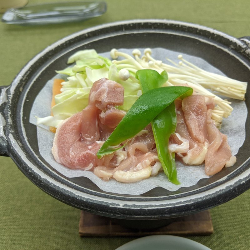 大山鶏陶板焼き(さぎの湯温泉 夢ランドしらさぎ)