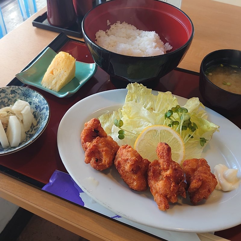 唐揚げ定食(割烹旅館 糀屋 そば処 )