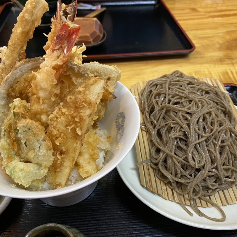 天丼セット(隠れ庵)