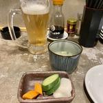 ビール&お通し(とり錦)