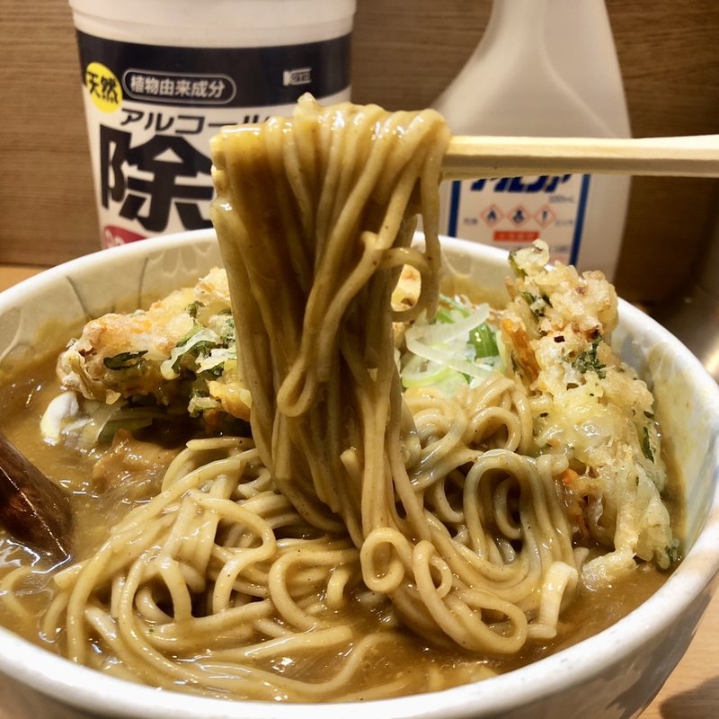 カレーそば＋かきあげ(彩彩 )