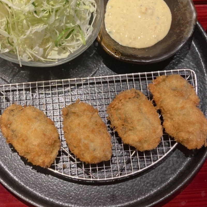 カキフライ定食(炭火焼とんかつ 大蔵)