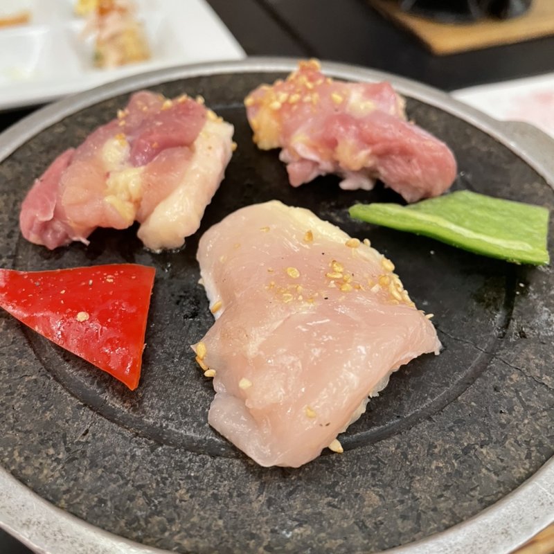 元祖コーチン石焼（たれ）(名古屋コーチン かな和)