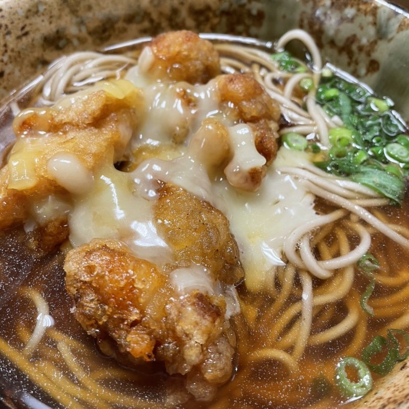 チーズ唐揚げ蕎麦(そば処 えきめんや 品川店 )