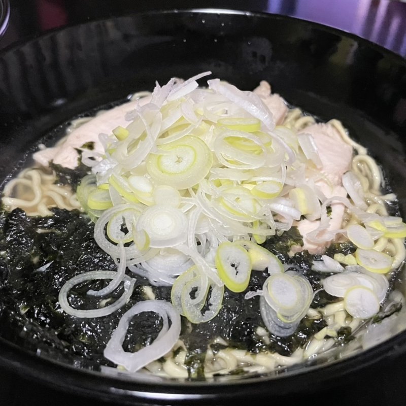 鶏チャーシュー 旨塩ラーメン(自宅)