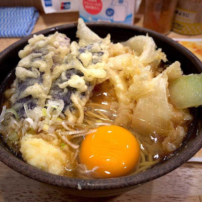 選べる3種の天盛りそば(とんがらし )