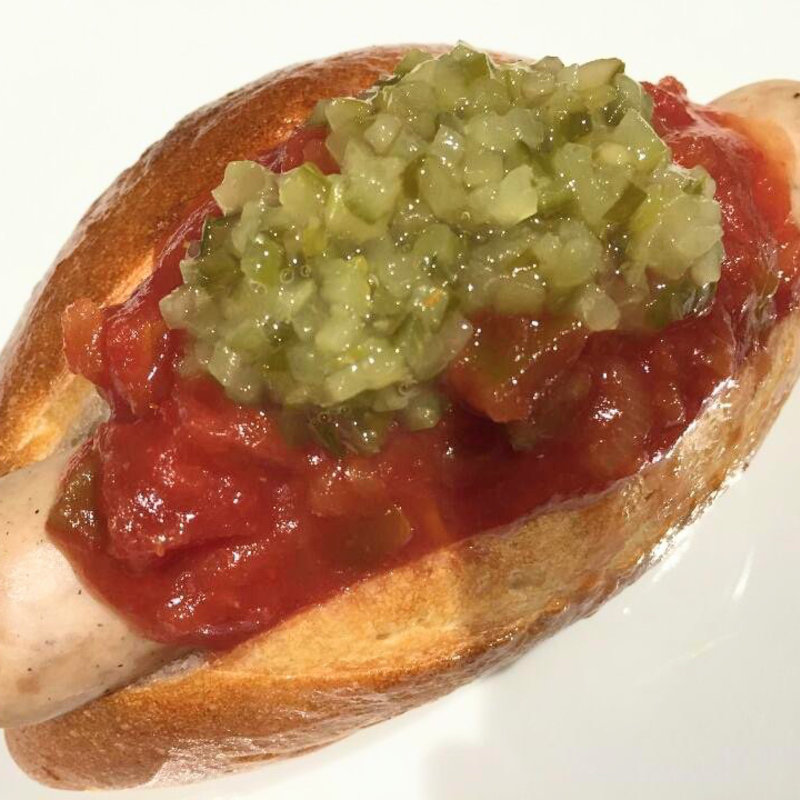 サルサドッグ(ブラウニーホットドッグ)