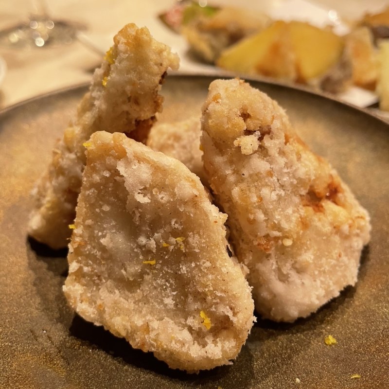 海老芋の唐揚げ(銀座 しまだ)