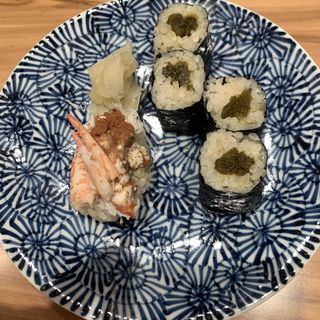 せいこ蟹握り(天然本まぐろ　ありそ鮨し)