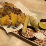 安納芋と椎茸の天ぷら