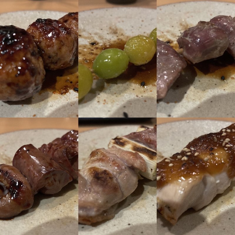 焼き鳥コース(6本)(炭火串焼ヒヨク之トリ 水道橋店)