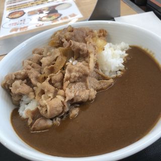 カリガリ肉だく牛カレー(吉野家 １７０号線藤井寺店)