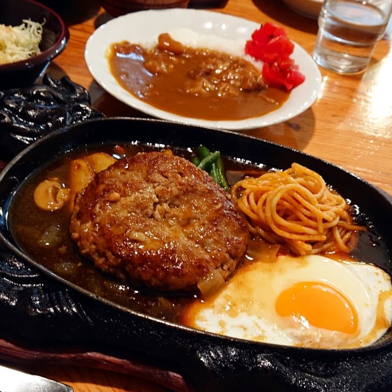 カレー&シングルハンバーグ(カレー＆ハンバーグ ヤマト 那珂川本店)