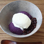 ほかほか紫芋のバニラアイスクリーム添え
