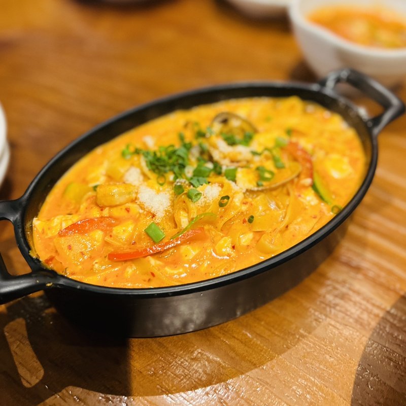 スンドゥブクリームパスタ(でりかおんどる 1号店(本店))