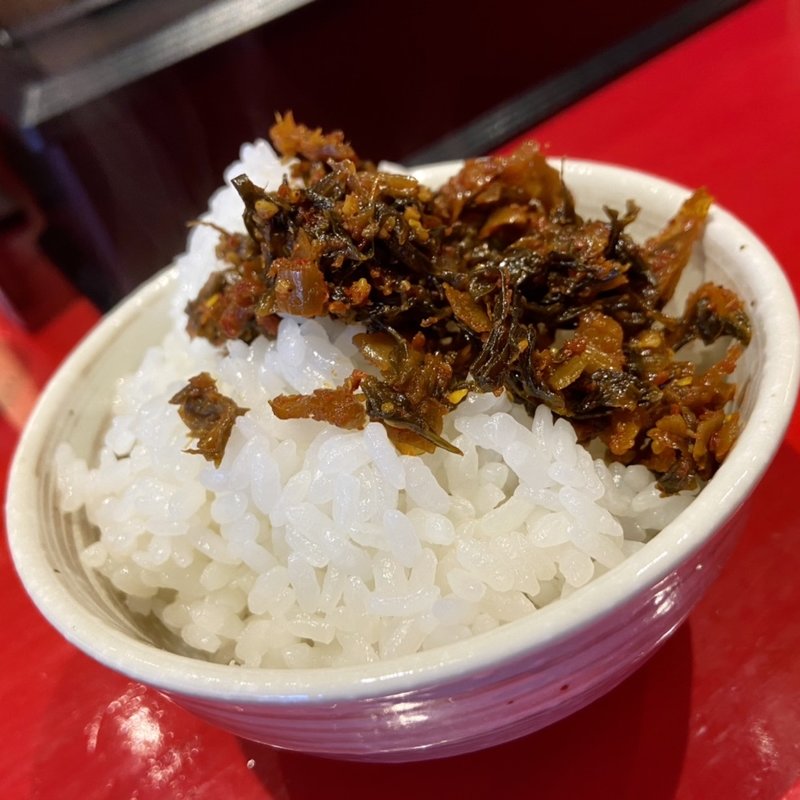 めし（辛子高菜）(博多大砲ラーメン 新宮店)