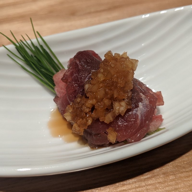 肉刺し(焼うおいし川 六本木凛華楼)