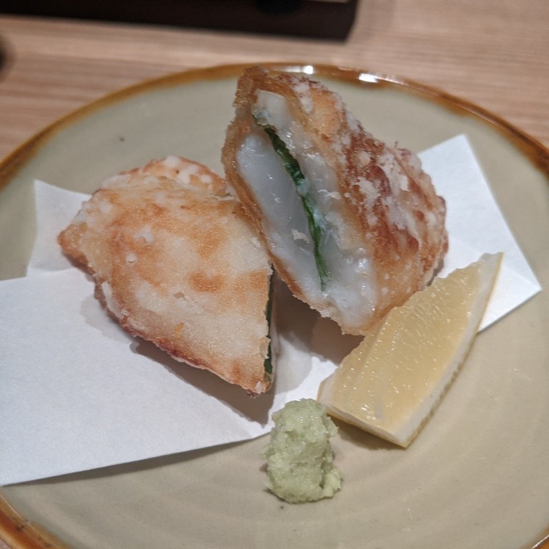 クエのレア唐揚げ(焼うおいし川 六本木凛華楼)