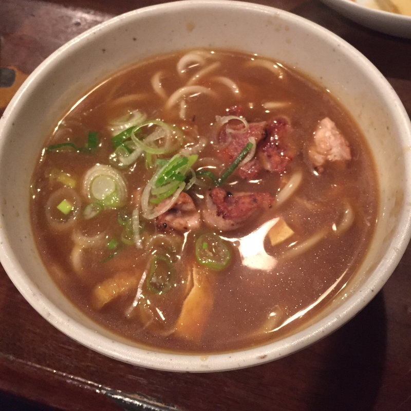 鶏カレーうどん(G麺 （じーめん）)