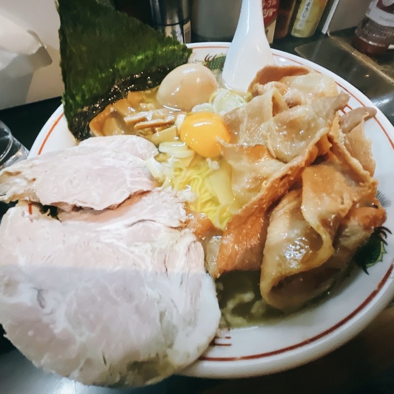 亀の手不純ムール貝30キロ大盛り、つけ玉(一条流がんこ総本家分家荒木町)