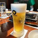 生ビール(焼肉 Shin天楽)