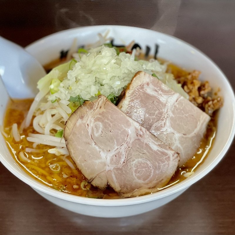 辛口豚らーめん(麺屋中川)