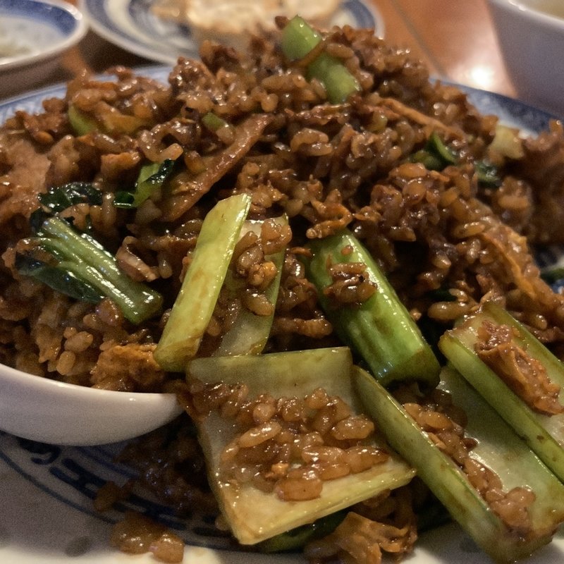 黒酢炒飯(中国ラーメン揚州商人 池上店)