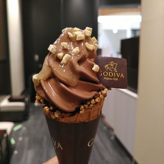 ソフトクリーム　チョコレートバナナ(ゴディバ イオンモール盛岡南店)