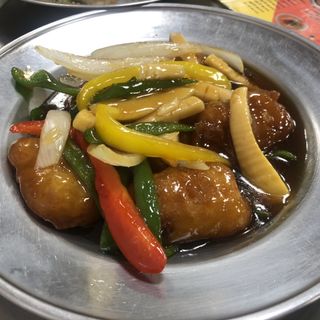 台湾風黒酢豚(台風飯店)