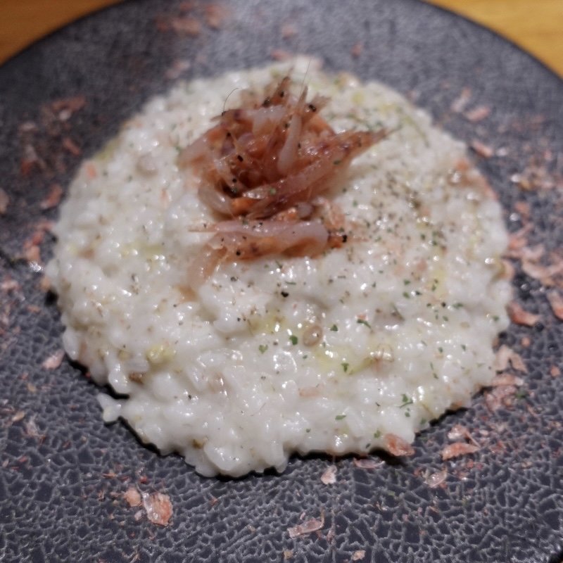 ふきのとうと桜エビ香るチーズリゾット(さかづき Brewing （さかづき ブルーイング）)