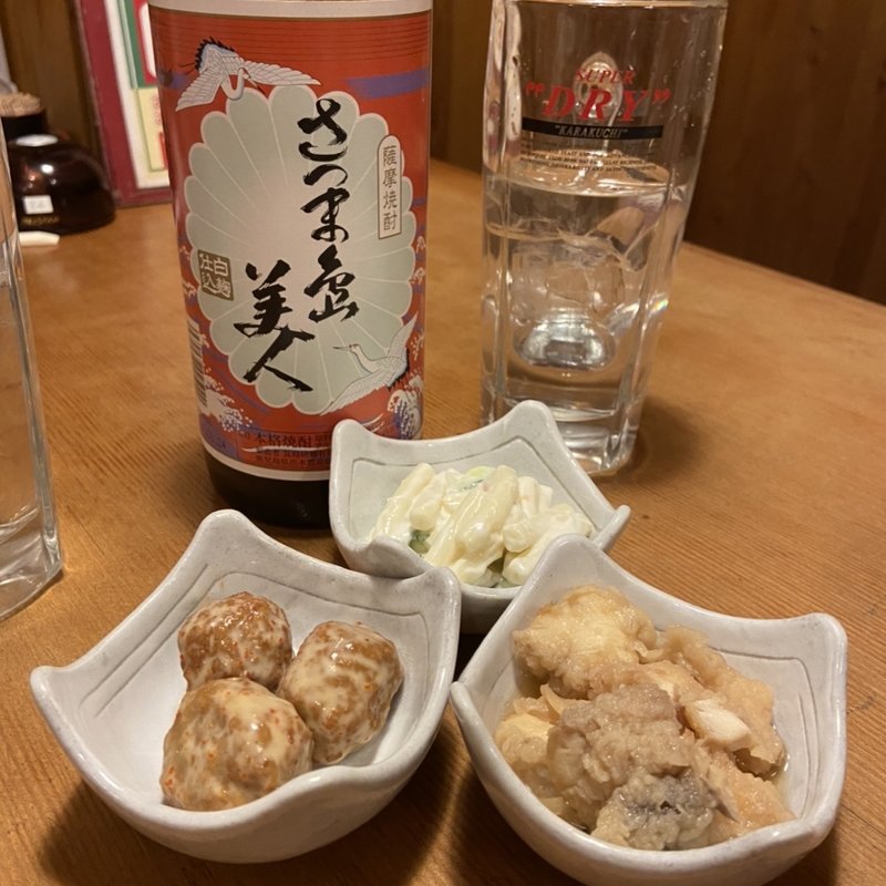 島美人&お通し(や台ずし 箱崎駅前 )