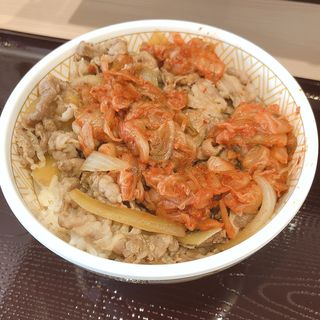 キムチ牛丼(すき家 品川シーサイド店)