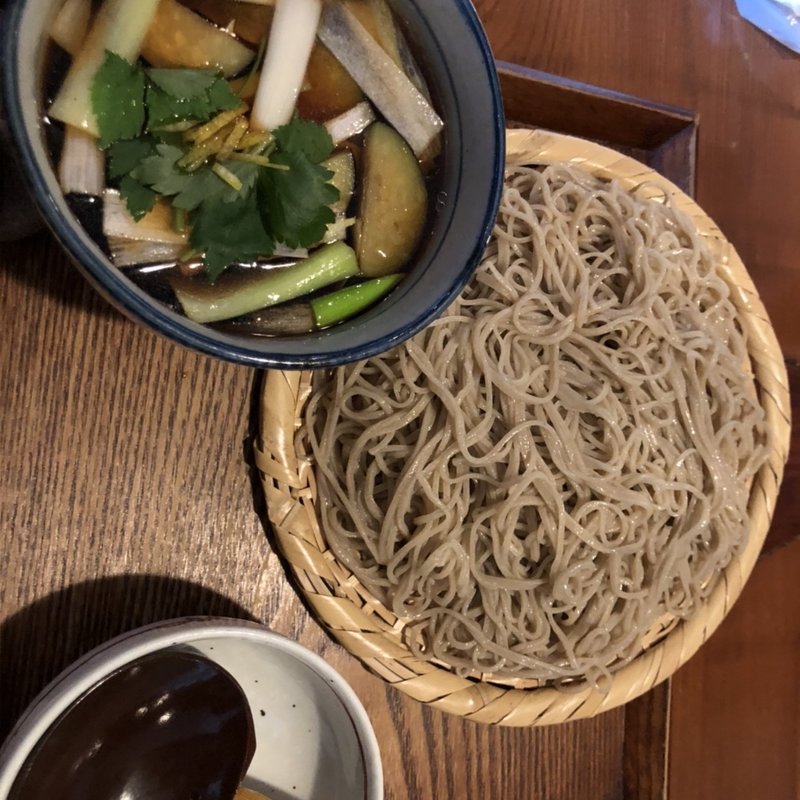精進煮付け蕎麦(手打ち蕎麦　山がた )