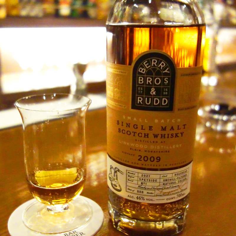 ウイスキーberry bros rudd 2009(BAR CAPER)