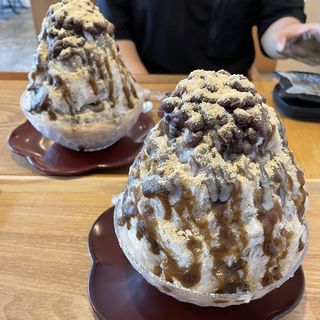 ばんばら茶のかき氷(麻布野菜菓子 )