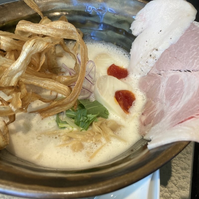 鶏SOBA並+燻製味玉(鶏ｓｏｂａ 座銀  住之江店)