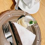 ブルーベリーチーズケーキセット(ナンバーファイブカフェ)