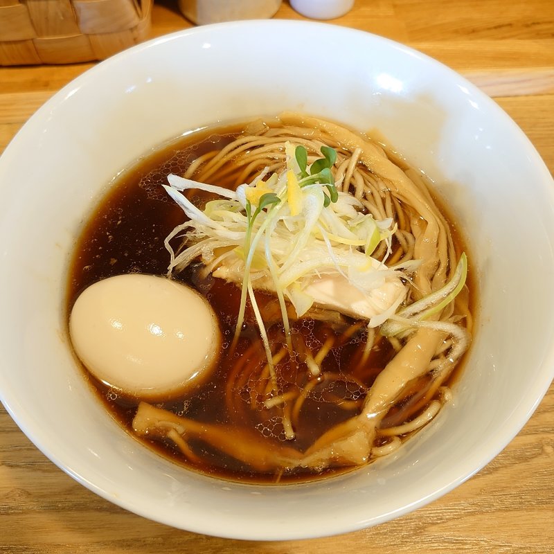 中華そば(醤油)＋トッピング味玉子(中華そば はざま)